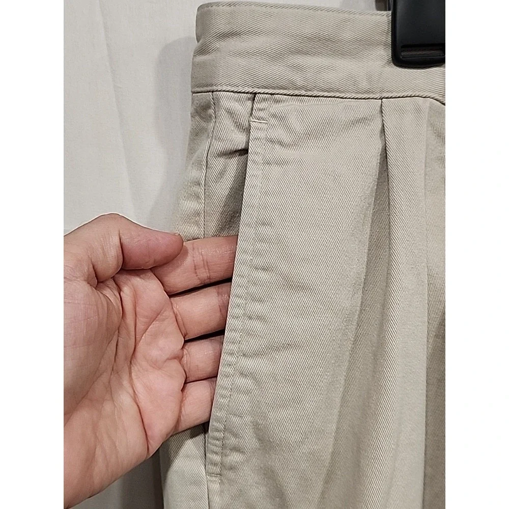 Tommy Hilfiger‎ Dress Pants Mens 36x32 Khaki, 100% Cotton Jeans 4 Pocket